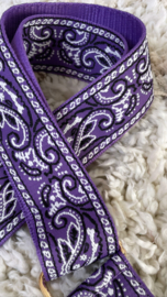 Bag strap paisley purple