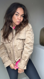 Beige short jacket