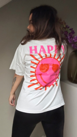 Because I’m happy tee white