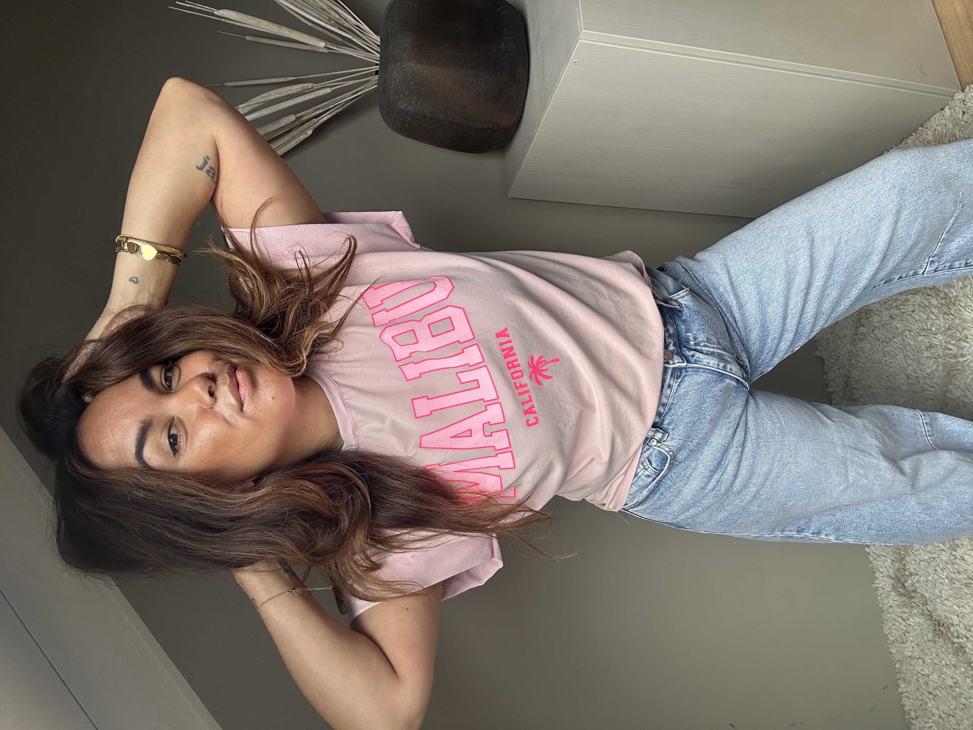 Malibu tee pink