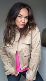 Beige short jacket