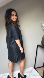 Sparkle black tee dress