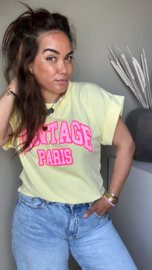 Vintage Paris tee yellow