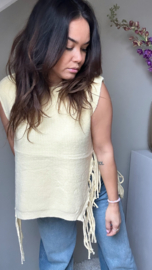 Fringe jumper yellow