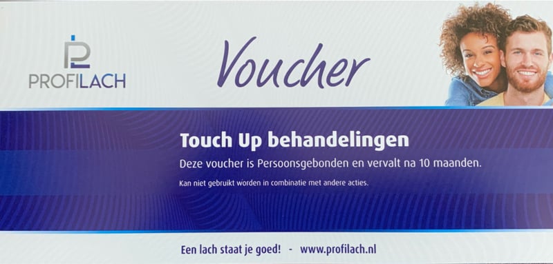 Touch-up voucher gratis