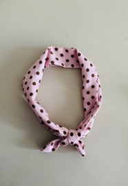 Polkadot roze/bruin