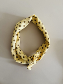 Polkadot lichtgeel/bruin