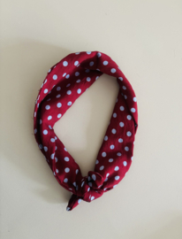 Polkadot rood/blauw
