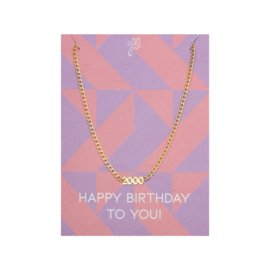 Card with Necklace birth year