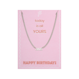 Card with Necklace birth year