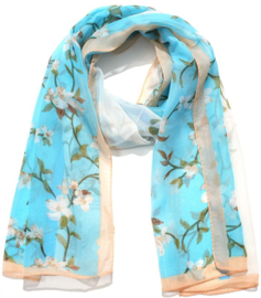 Sjaal Blossem blauw
