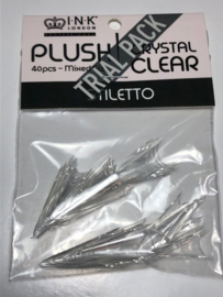 Plush Tips - Stiletto Crystal Clear -Trial