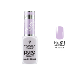 Gellak Victoria Vynn™ Gel Nagellak - Gel Polish - Pure Creamy Hybrid - 8 ml - Milky Lilac - 018 - Lila