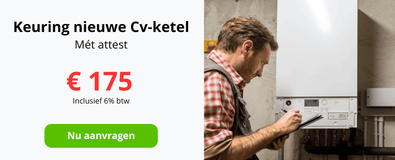 Opstart en keuring cv-ketel aanvragen