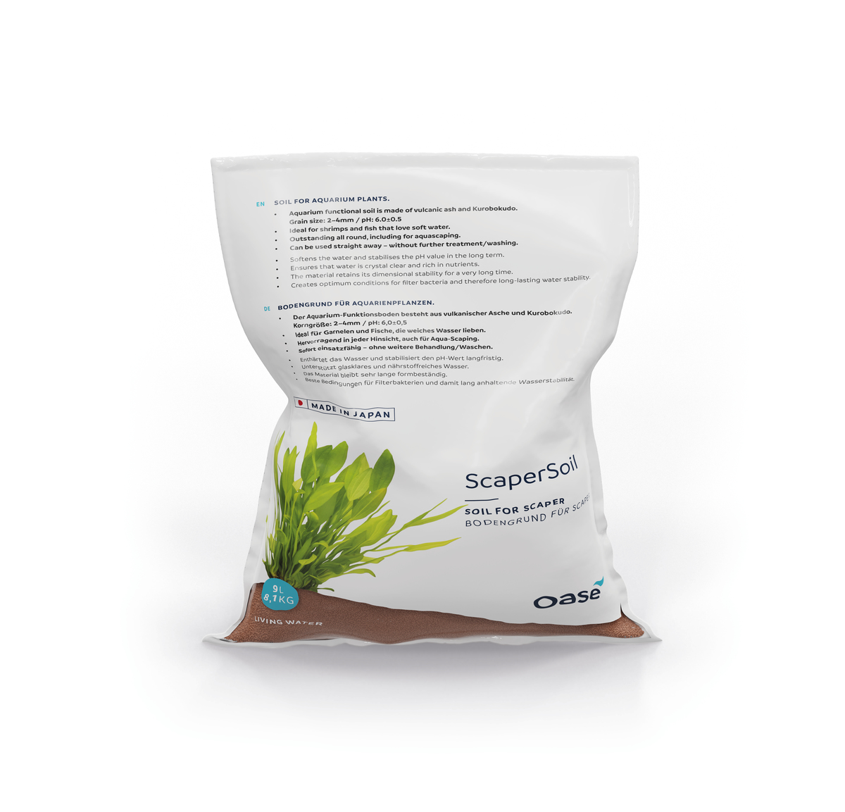 Oase Scaperline Soil 9 liter Bruin