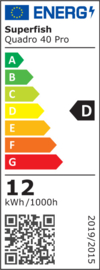 Superfish Quadro 40 Multi Color Zwart