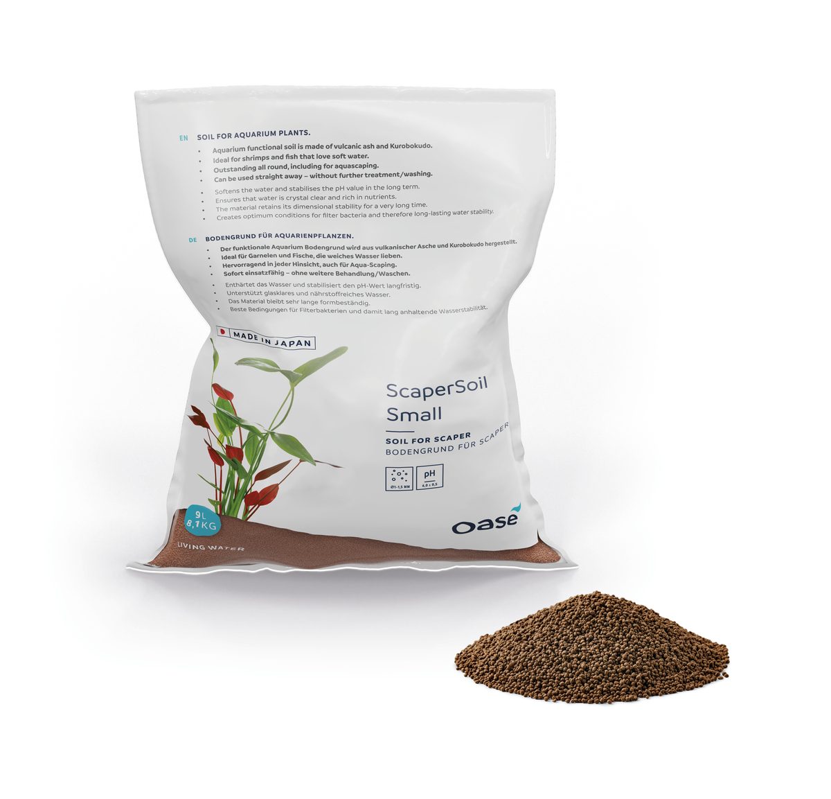 Oase Scaperline Soil Small 9 liter Bruin
