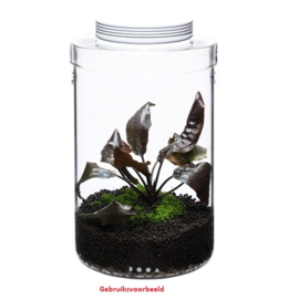 DOOA Glass Pot Maru 130 + Magnet Light Set + Jungle Soil en Jungle Base