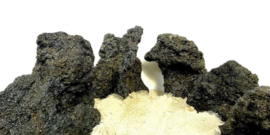 Black Darwin lava steen (per kilo)
