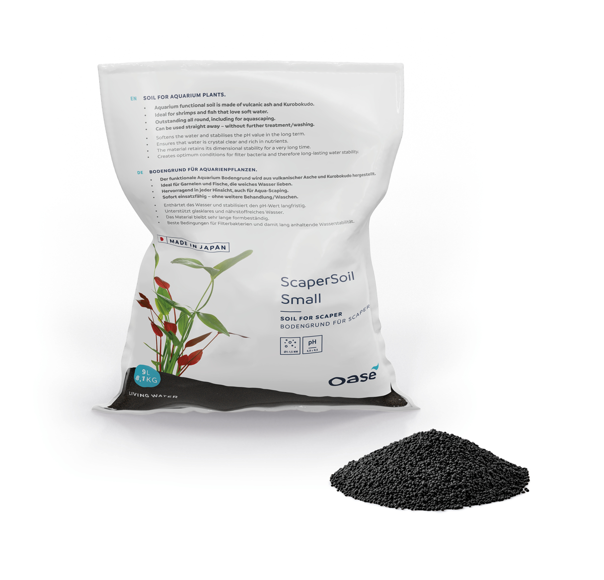 Oase Scaperline Soil Small 9 liter Zwart
