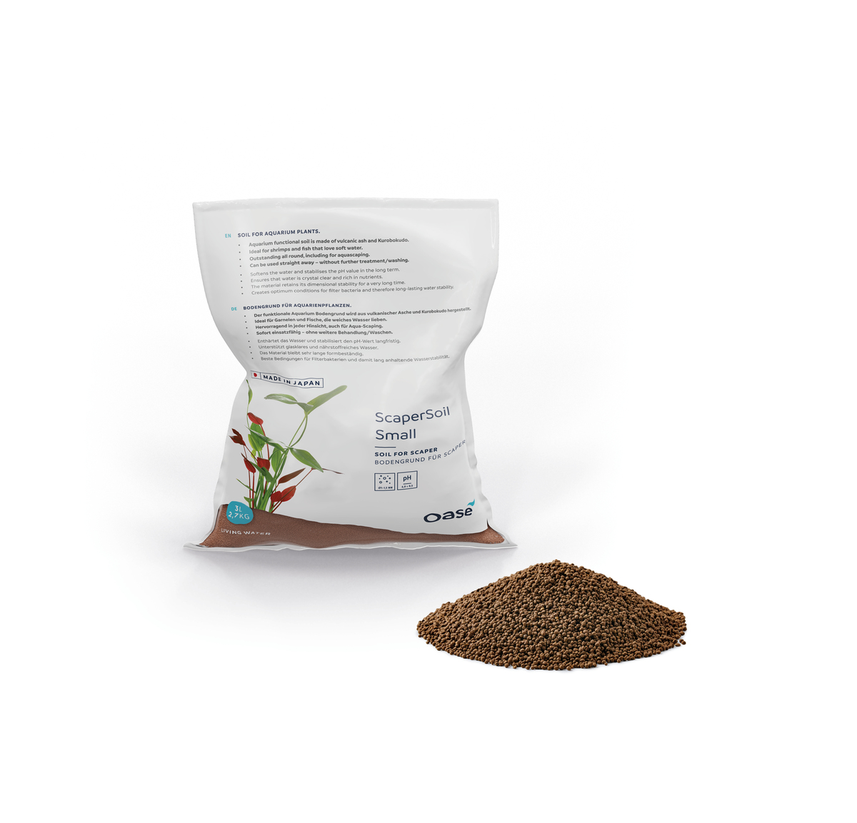Oase Scaperline Soil Small 3 liter Bruin