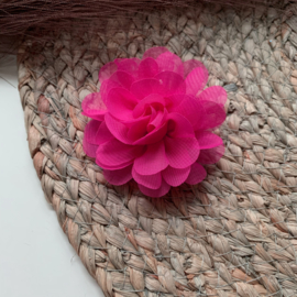 Chiffon bloem roze 7cm