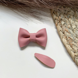 Strikje Liv met speldje old pink