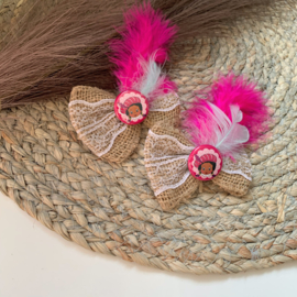 Pietenknipje meisje roze