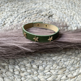 Armband legergroen goud