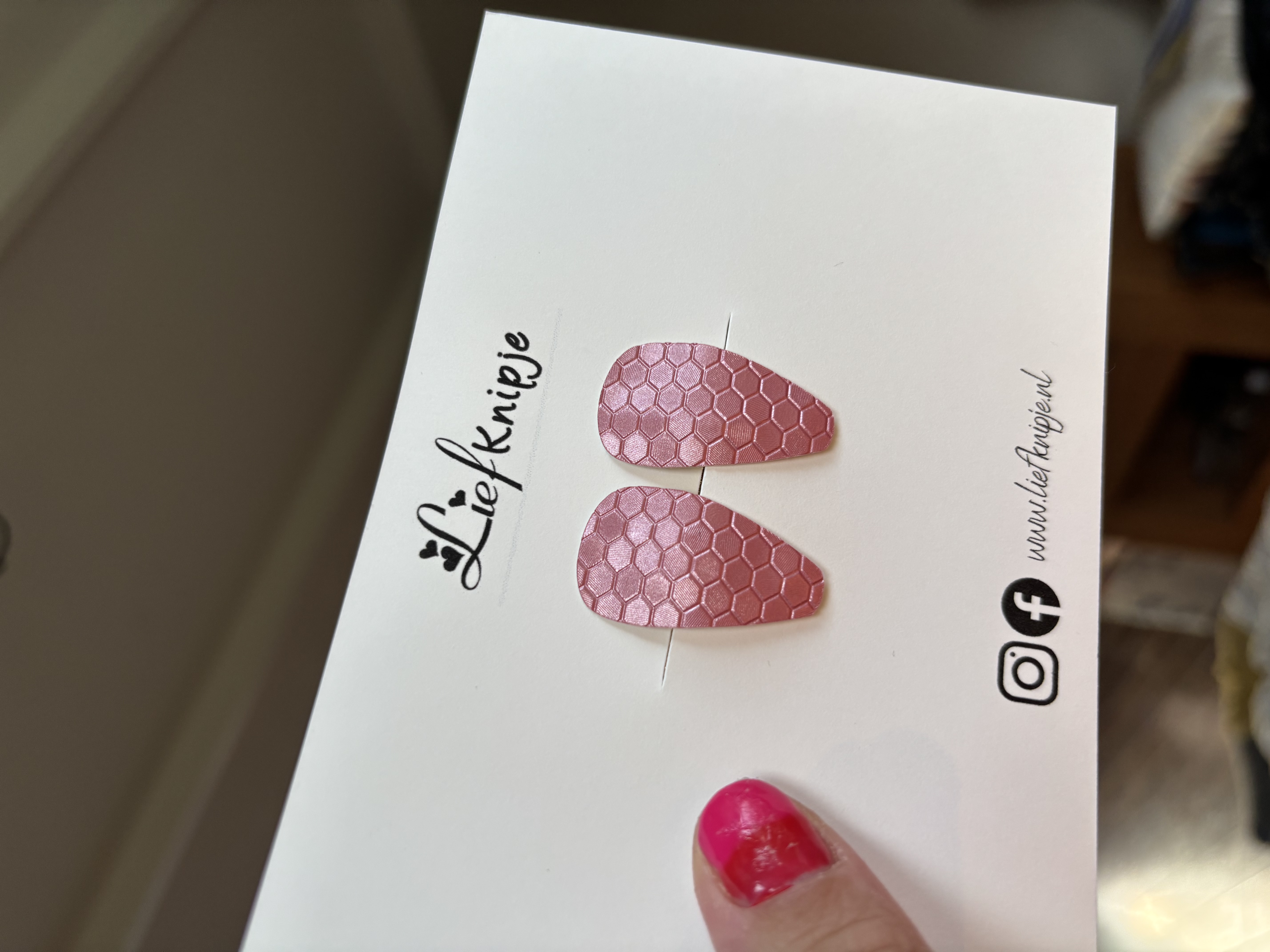 Klikklakknipjes roze