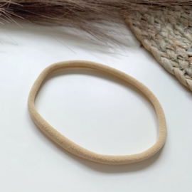 Beige haarbandje smal