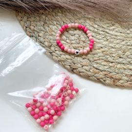 Armbandjes roze - 2 stuks