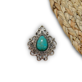 Royal turquoise 34x28mm