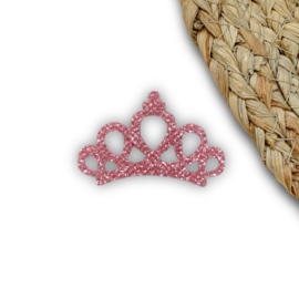 Kroontje Roze 2,5x4,5cm