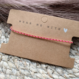 Armband roze