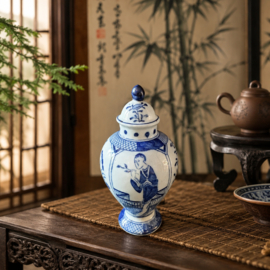 Miniatuur vaasje 12 cm antiek chinees