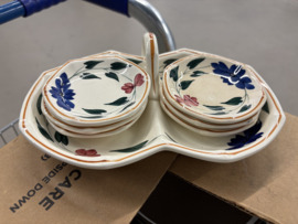 Petitfourhouder met 6 schoteltjes