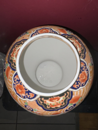 Vintage Japanse Satsuma vaas met deksel 36cm
