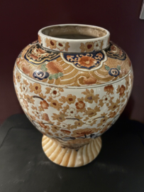 Vintage Japanse Satsuma vaas met deksel 36cm
