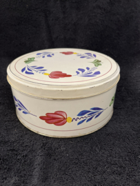 Oud rond koekblik 20cm
