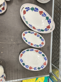 Schalen set , broodschaal vleesschaal en belegschaaltje