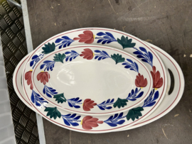 Schalen set , broodschaal vleesschaal en belegschaaltje