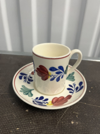 Mokka kop en schotel , behorend bij koffiepot mokka