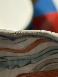 Prachtige antieke Japanse Imari schaal 24cm groot