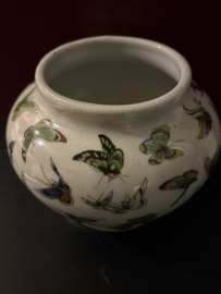 Chinese Handbeschilderde 100 vlinders vaasje