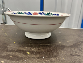 Grote hoge schaal met grote bloem 29 centimeter