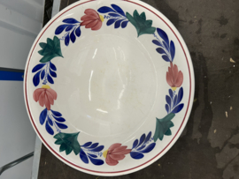 Grote hoge schaal met grote bloem 29 centimeter