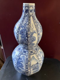 Chinese antieke Kalebas vaas blauw wit