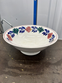 Grote hoge schaal met grote bloem 29 centimeter