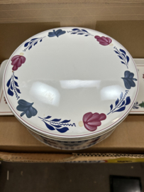 Koekblik met blauwe vakjes (voorbeeld foto’s kleine verschillen zijn mogenlijk)